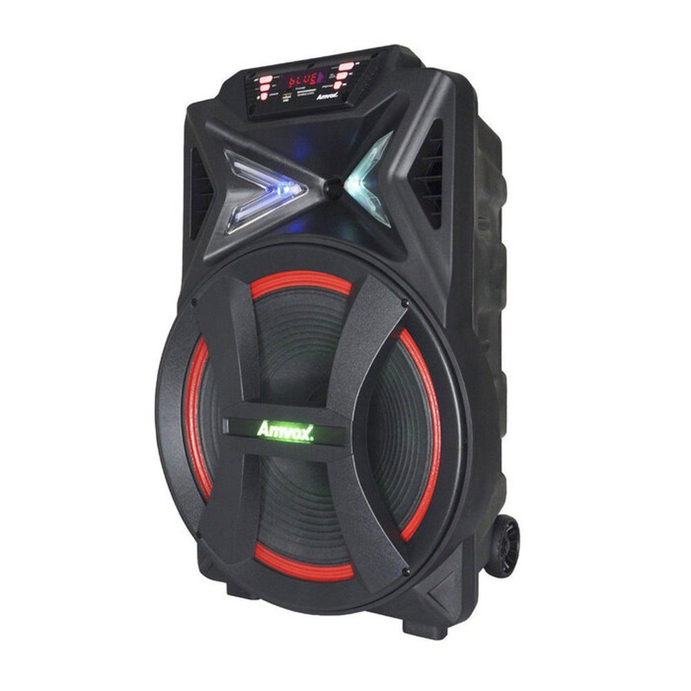 Caixa Amplificada Amvox Led Bluetooth Recarregável USB Auxiliar Bivolt 700W ACA 700 PANCADÃO