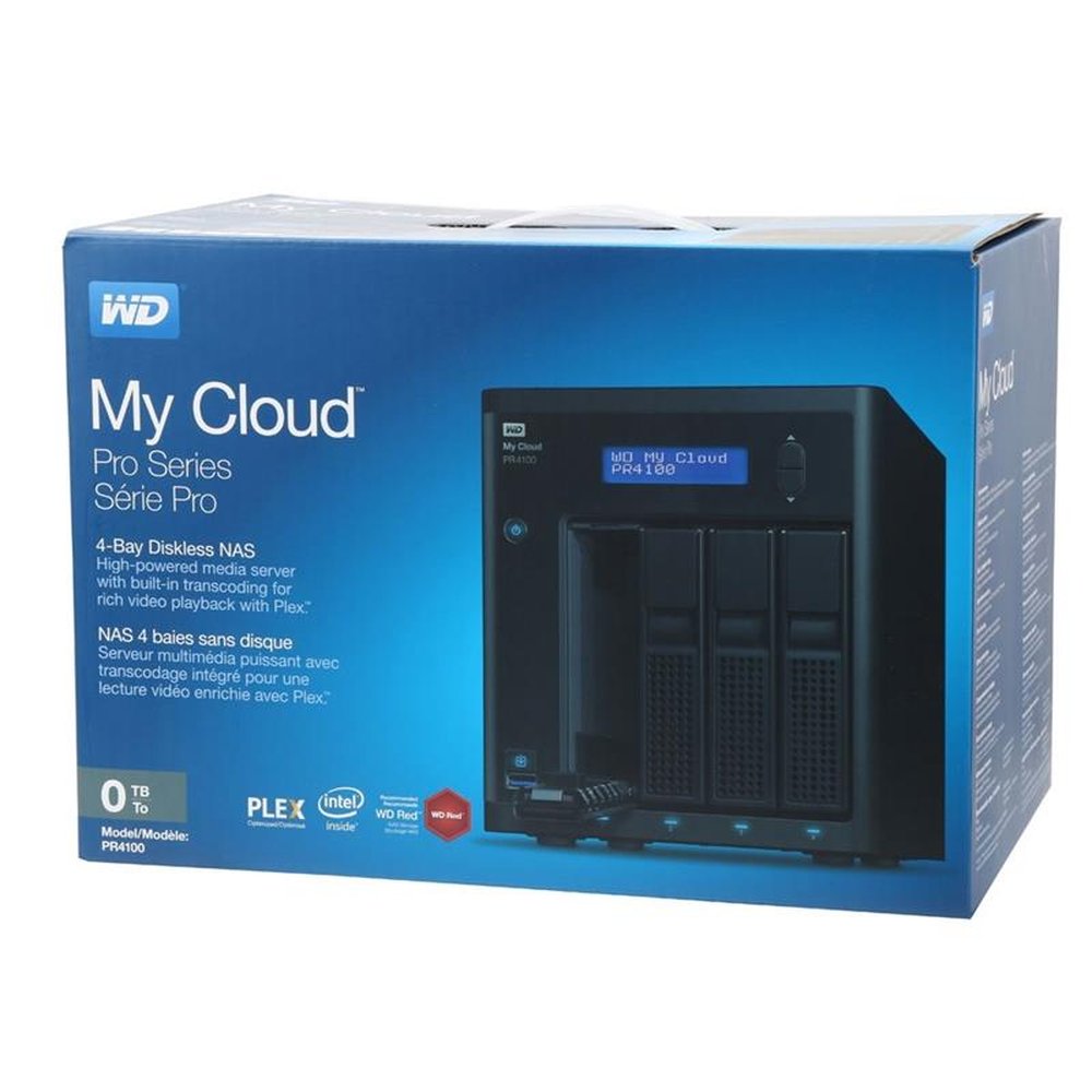Storage Western Digital NAS My Cloud Pro Series PR4100 4 Baias sem HD - WDBNFA0000NBK-NESN