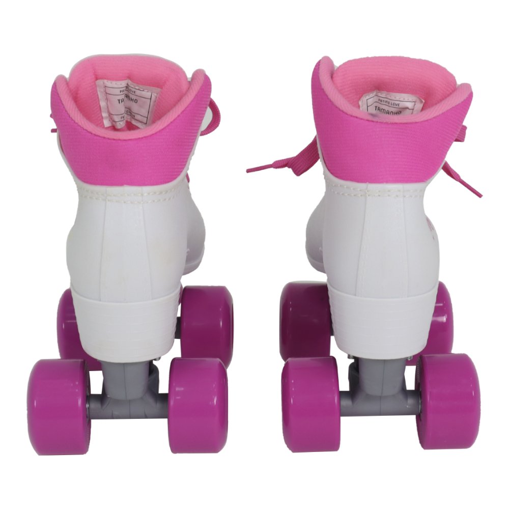 Patins Quad Love Unicórnio Branco 35 Bel