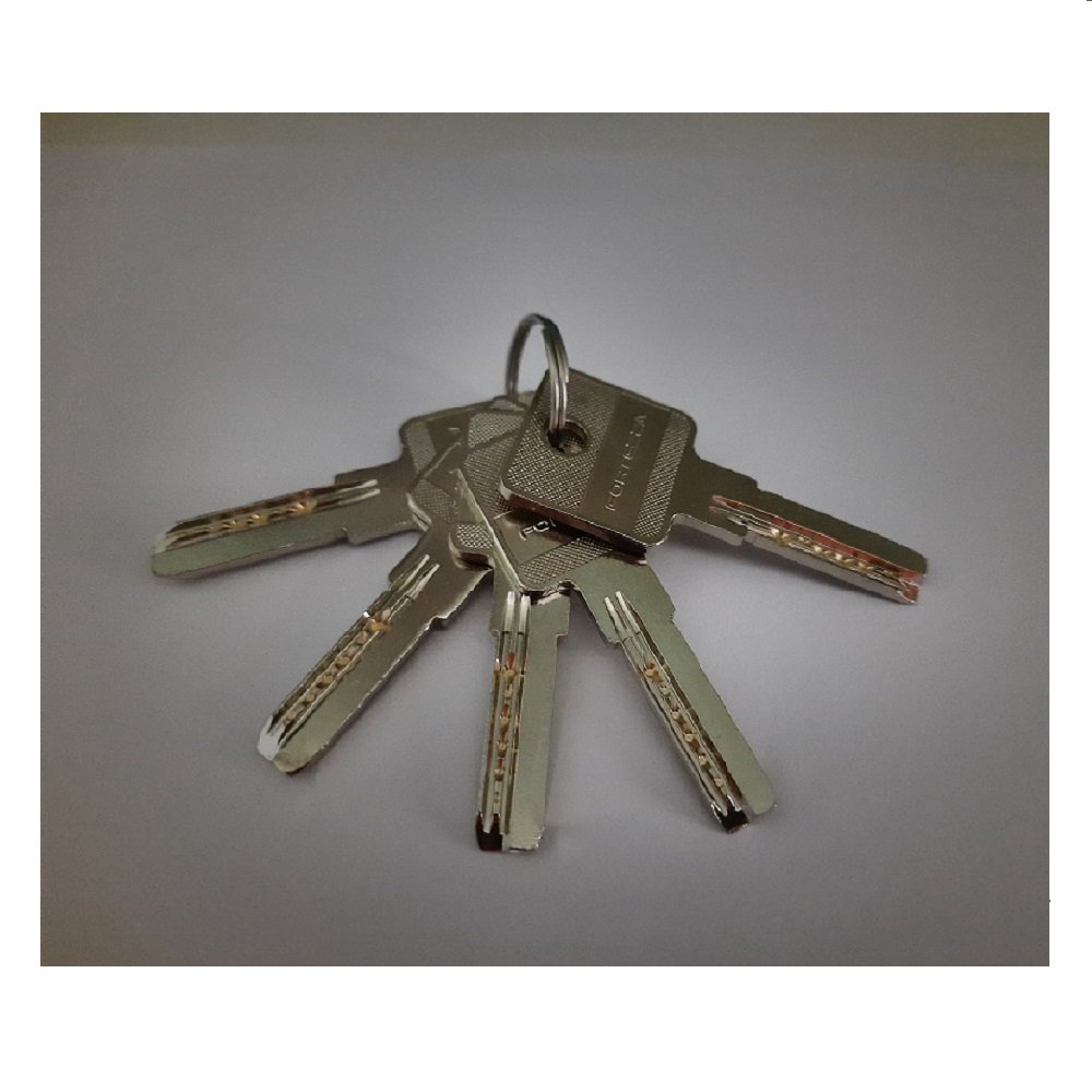 Fechadura Auxiliar Embutir Segurança Roseta Polida- Fortezza