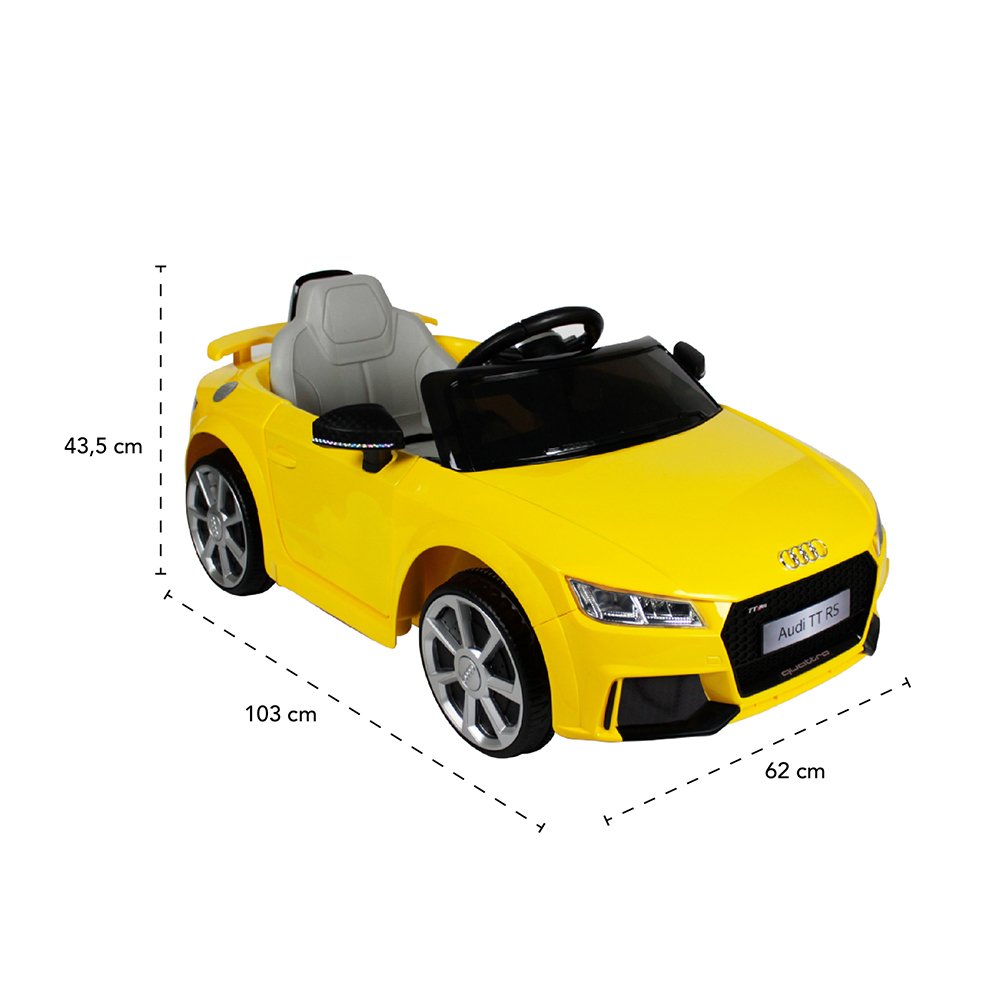 Carro Audi TT RS Elétrico 12V Amarelo Bel