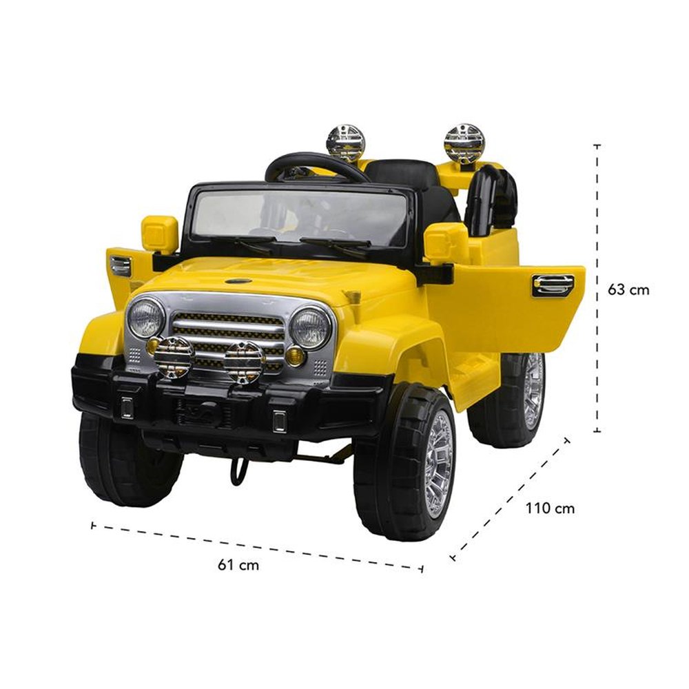 Jipe Trilha Elétrico 12V Amarelo Bel