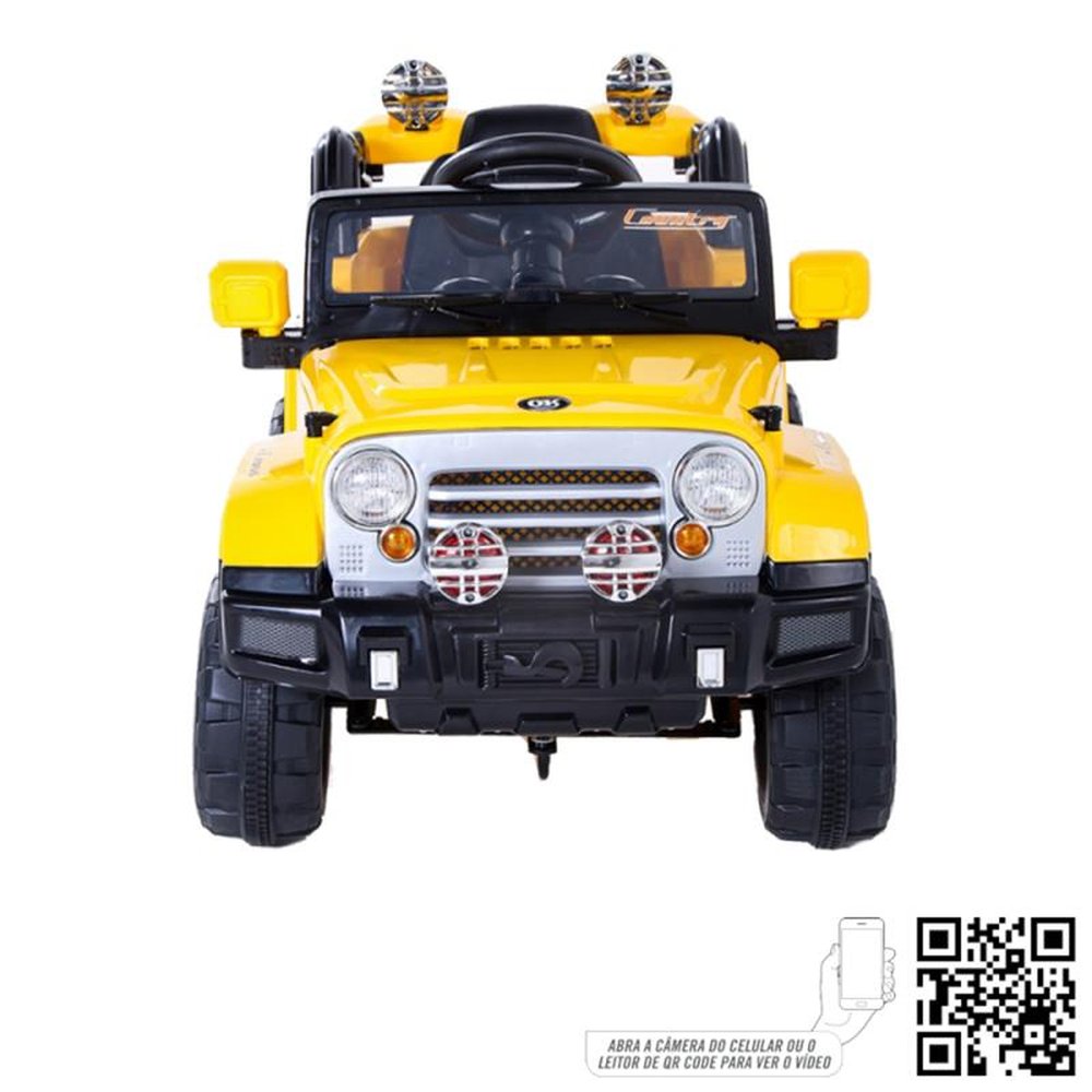 Jipe Trilha Elétrico 12V Amarelo Bel