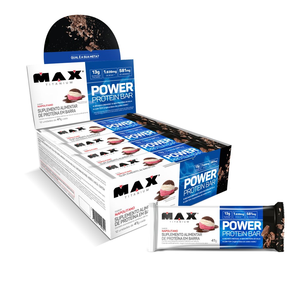 Power Protein Bar 41G Napolitano Display 12X41g