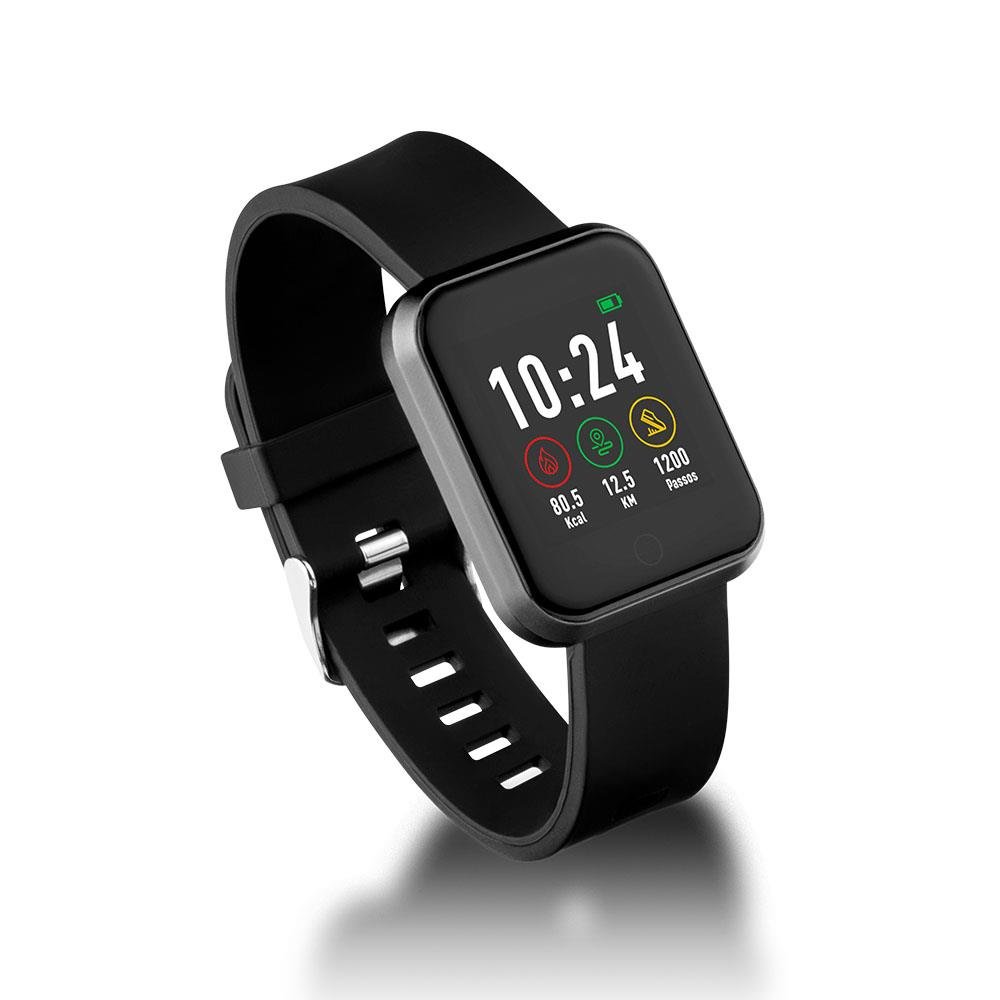Relogio Smartwatch Londres Android/IOS Preto - Atrio - ES265