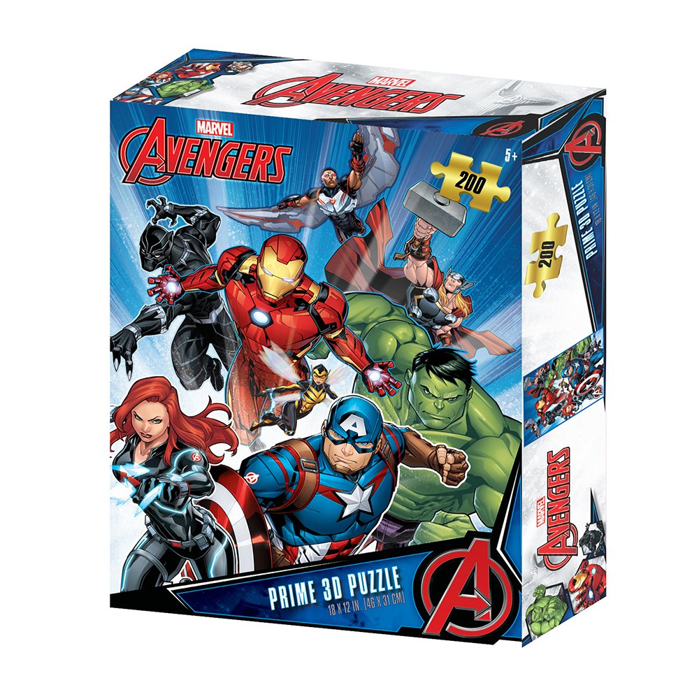 Quebra-Cabeça 3D Os Vingadores Zipper Box 200 Peças Multikids - BR1313