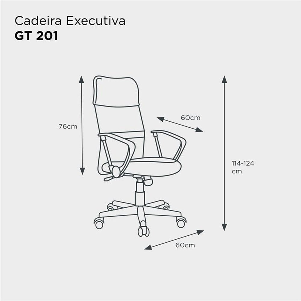Cadeira de Escritório Executiva GT 201 | Goldentec
