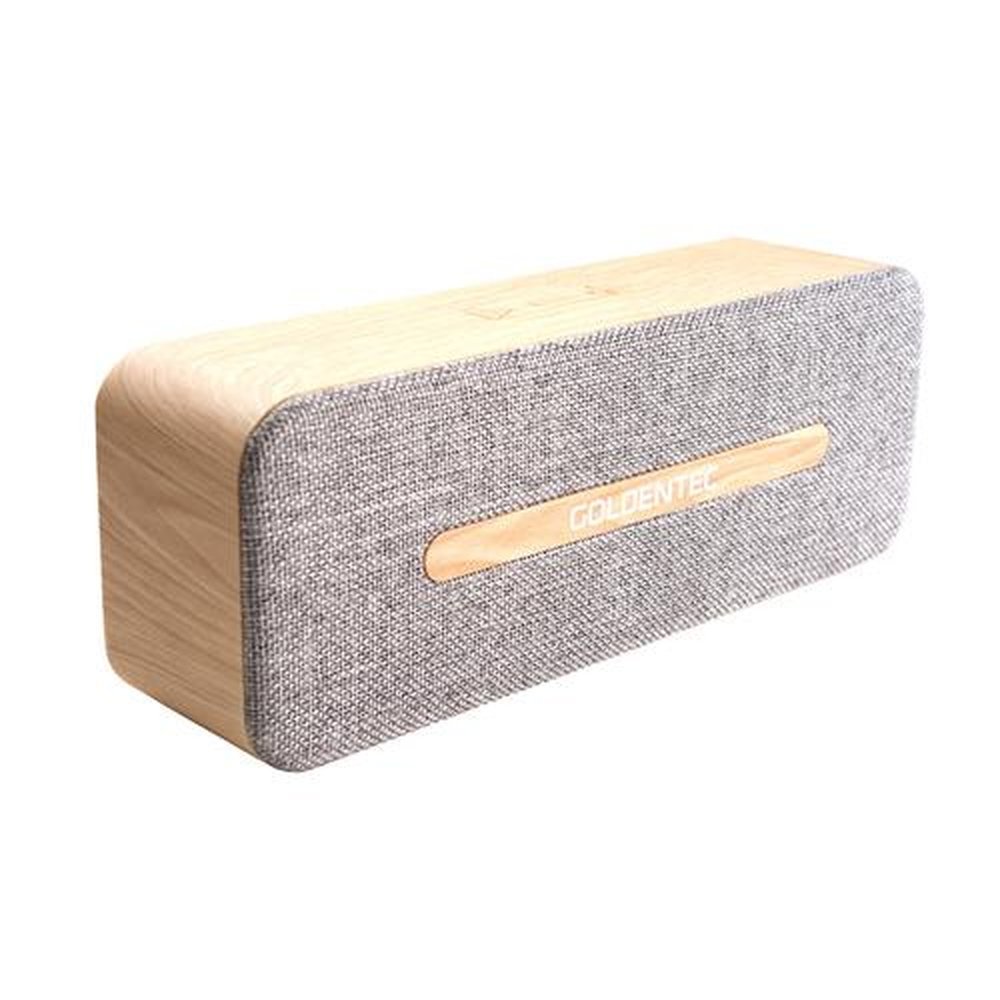 Caixa de Som Bluetooth 6W RMS GT SoundSync Madeira | Goldentec