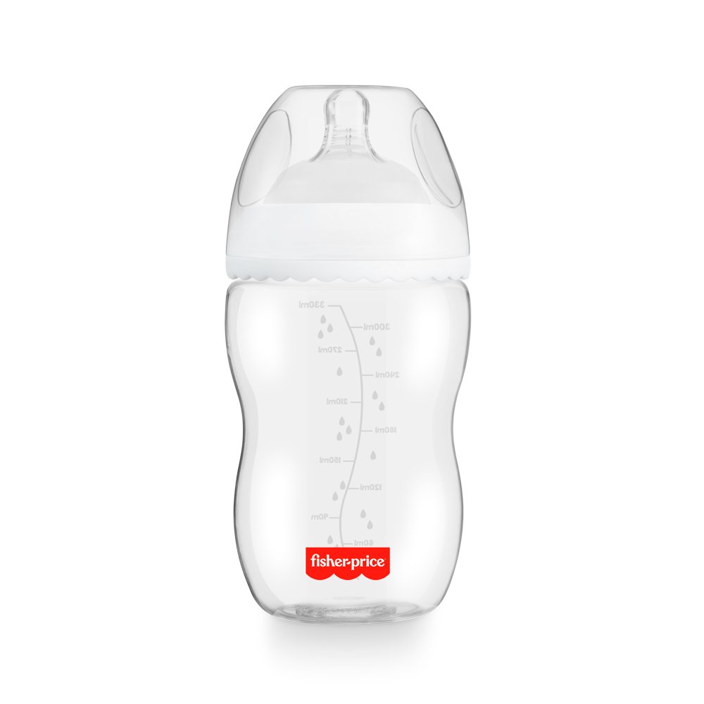 Mamadeira First Moments Classica Neutra 330 ml +4 meses Fisher Price - BB1026
