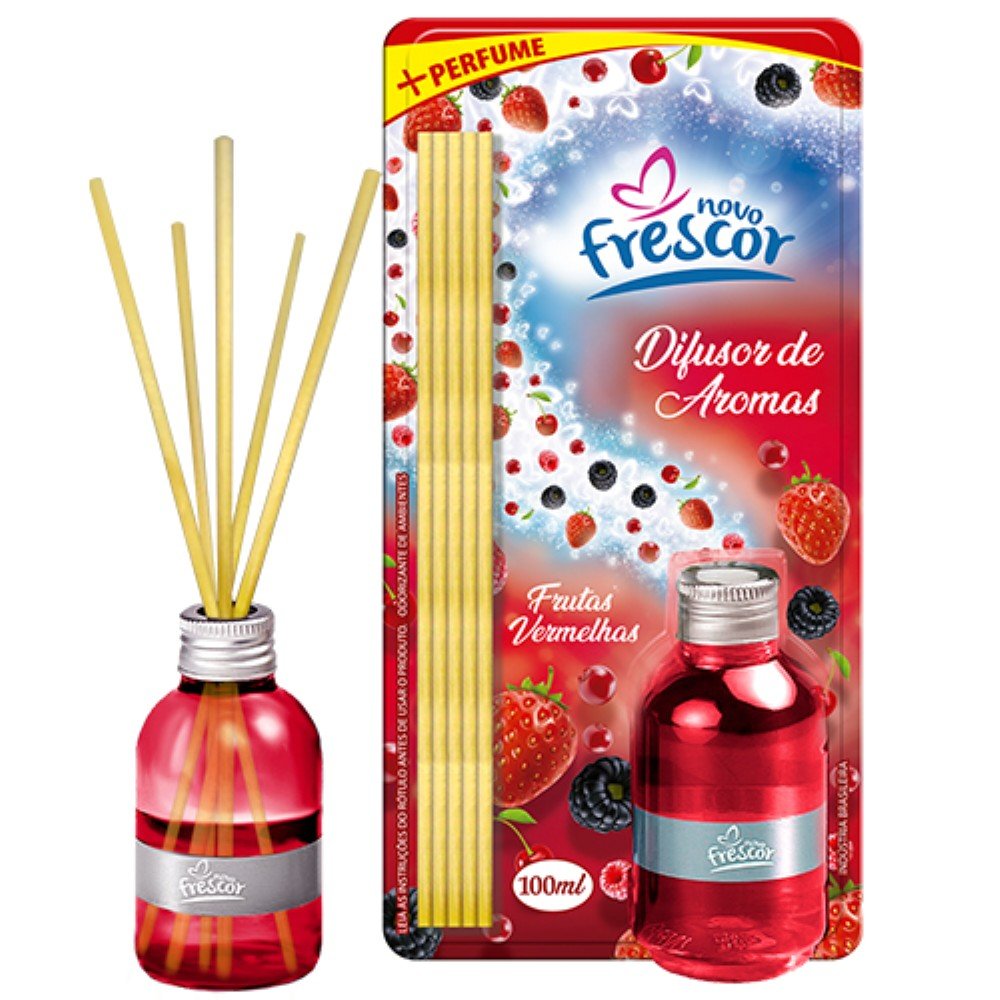 Difusor de ambientes aroma frutas vermelhas 100ml