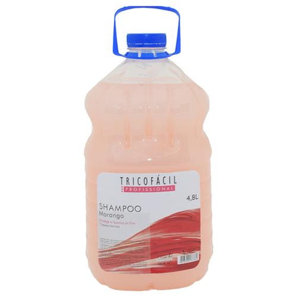 Shampoo Tricofácil Morango Cabelos Normais 4,8 Litros