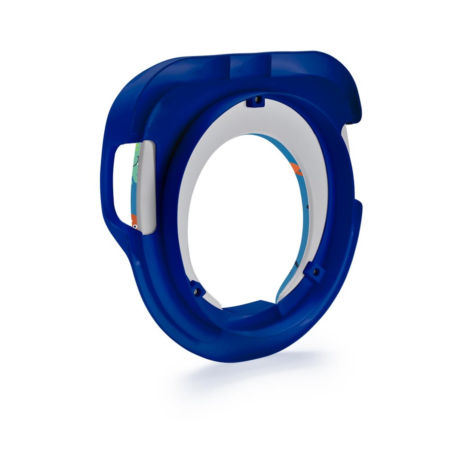 Redutor de Assento com Alça e Costas Poop-A-Doop +18m Azul Fisher Price - BB1047