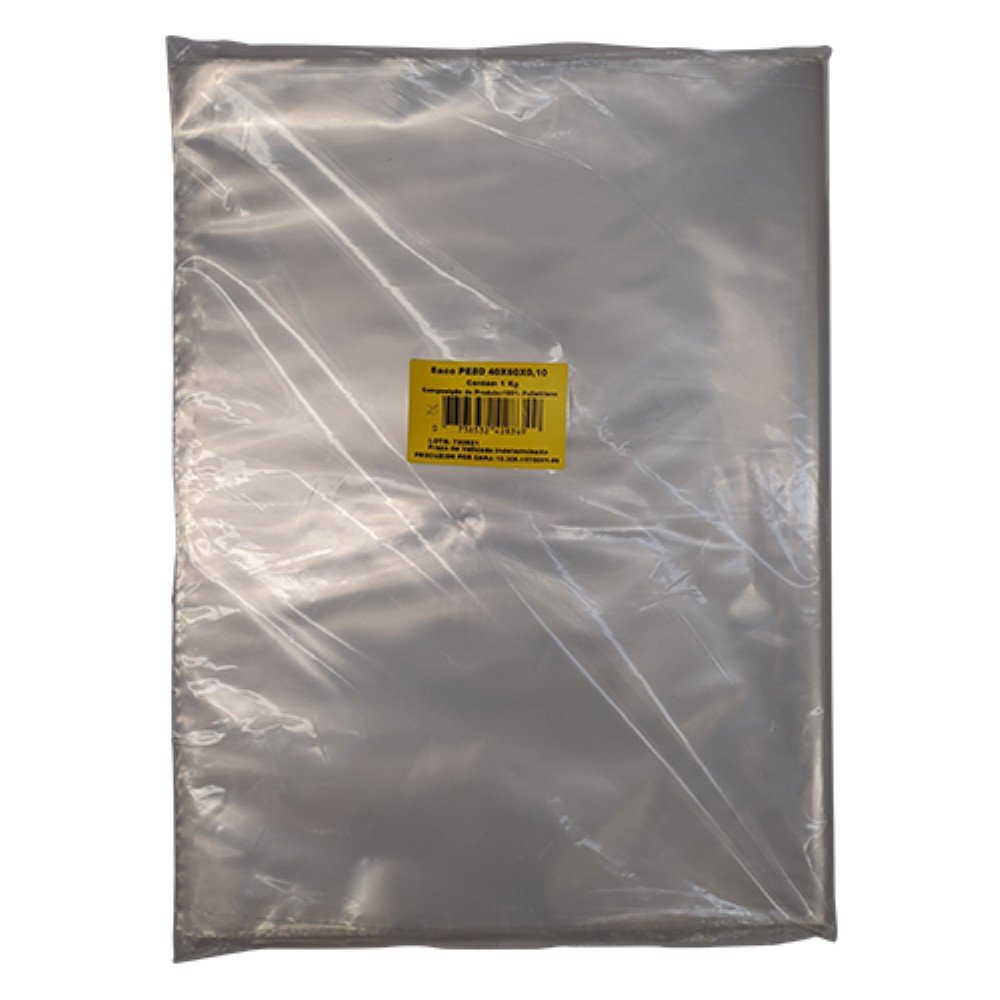 Saco Plastico Transparente 40x60cm 1kg Airoplast 100 Unidades