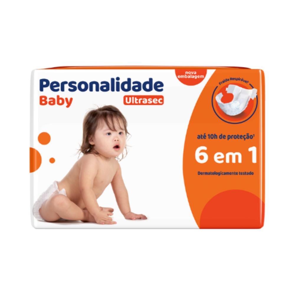 Fralda Personalidade Baby Ultra Sec Mega M Com 38 Unidades