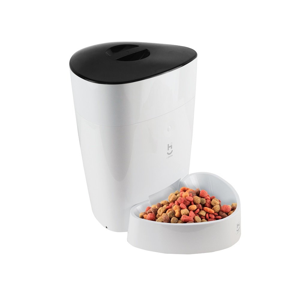 Alimentador Automatico Hipetcom, Para Pets, 4 Litros, Branco, Geonav