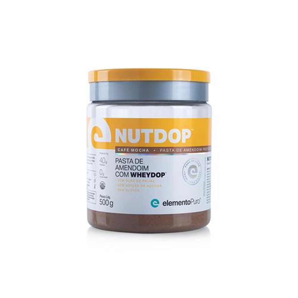 Nutdop Pasta de Amendoim - Café Mocha - Pote 500g