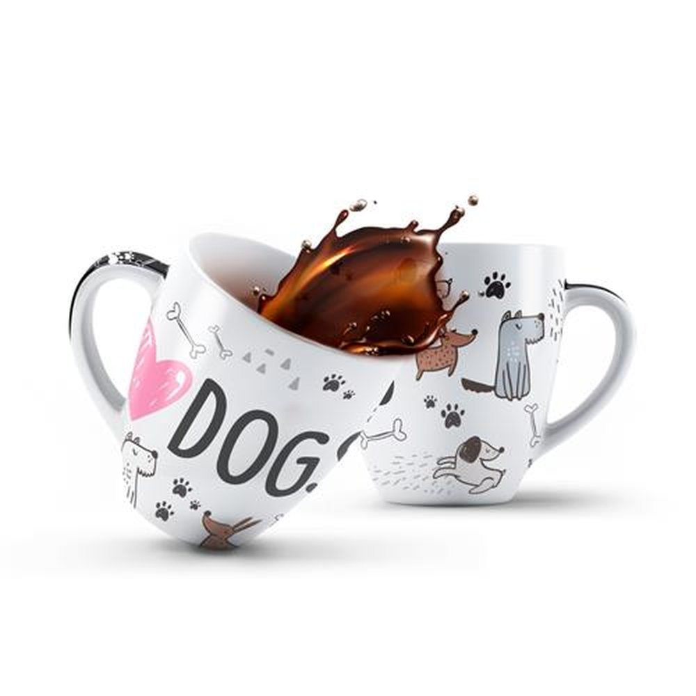 Caneca de Porcelana Cats 440ml Up Home - UD252