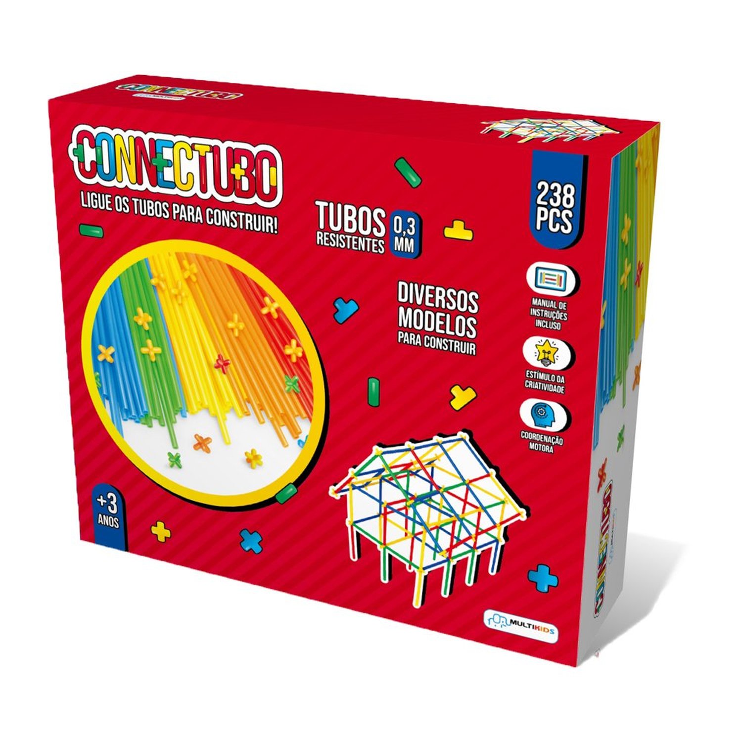 Connectubo 238 Peças Multikids - Br1397