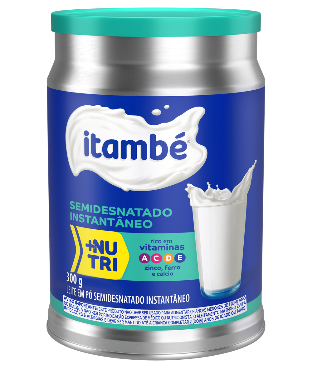 Leite Em Po Itambe Lata 300G Semi Desnatado