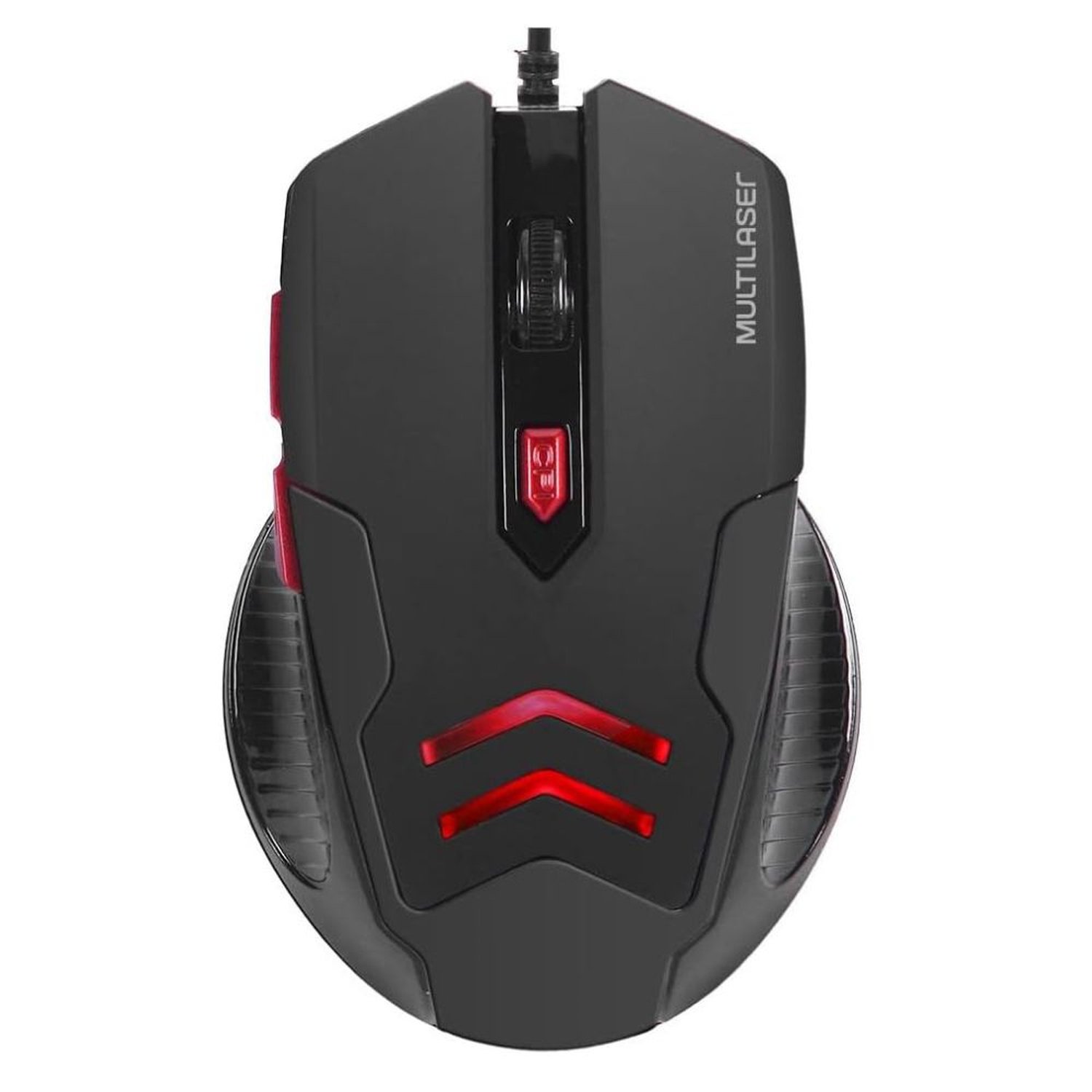Combo Mouse e Mousepad Gamer 3200dpi Preto e Vermelho Multilaser - Mo306