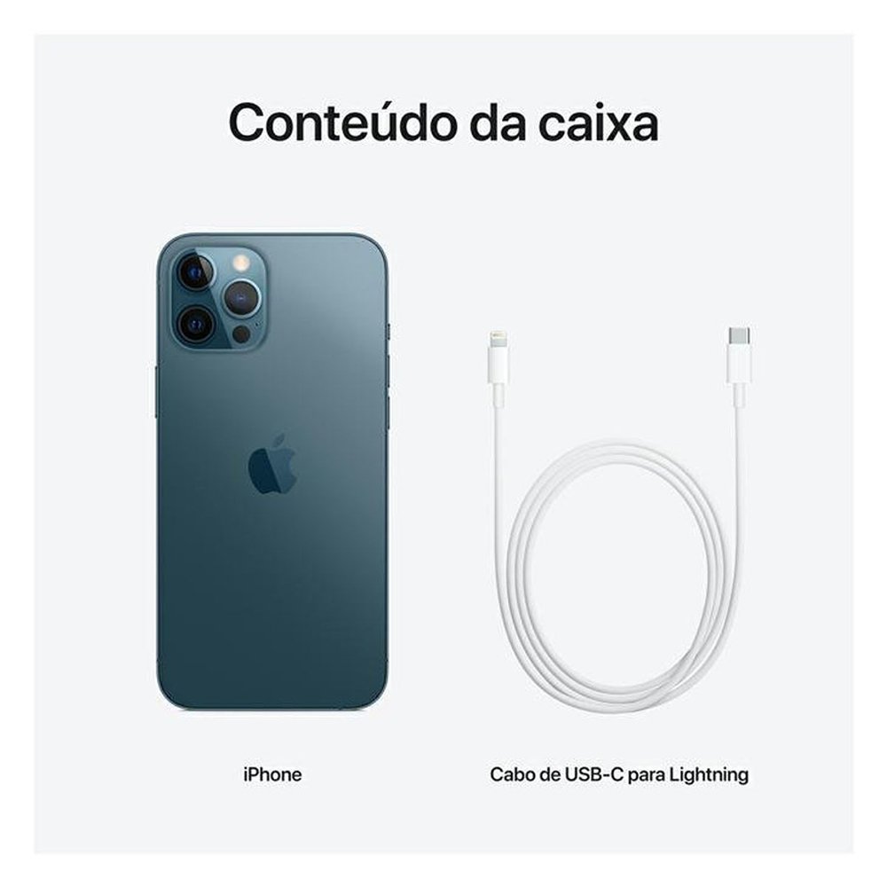 iPhone 12 Pro Max Apple Azul Pacífico 128GB Desbloqueado - MGDA3BZ/A