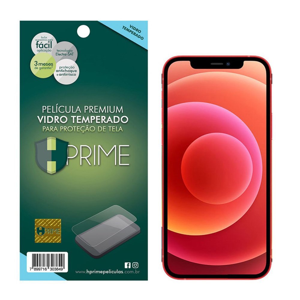 Película De Vidro Temperado Premium Hprime Para Apple Iphone 12 / 12 Pro 6,1"