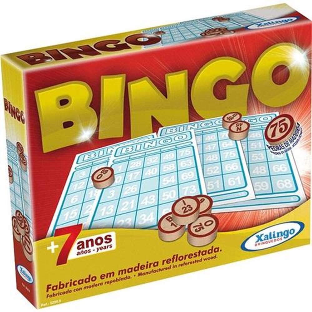 JOGO BINGO PEDRAS DE MADEIRA XALINGO 5290.9