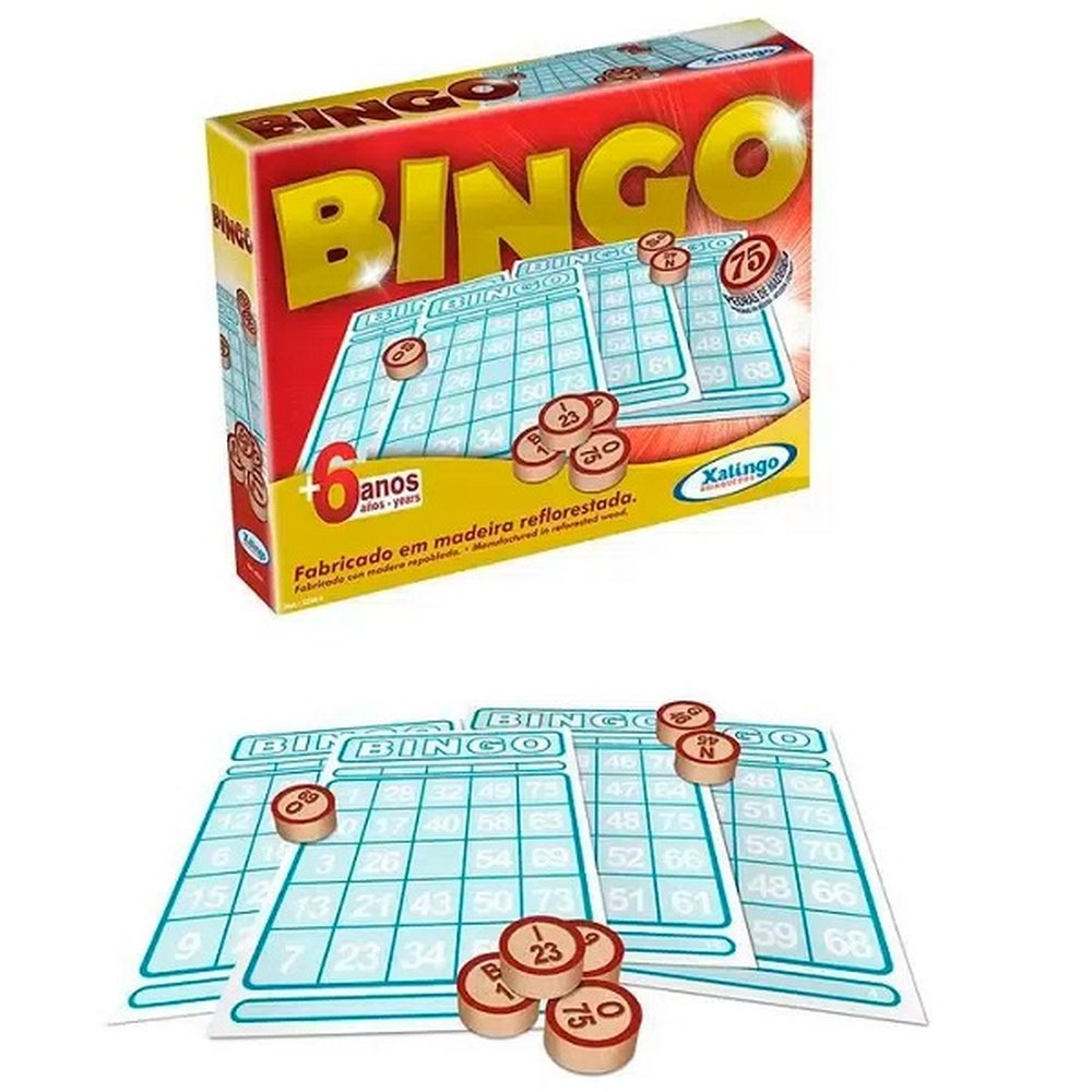 JOGO BINGO PEDRAS DE MADEIRA XALINGO 5290.9