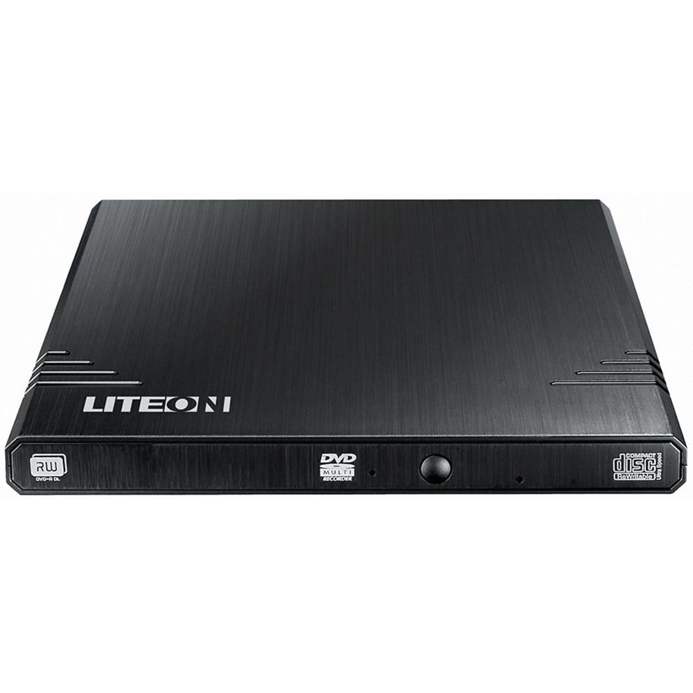 Lite-on Gravador de DVD Externo 8x Slim Writer EBAU108-01 Preto
