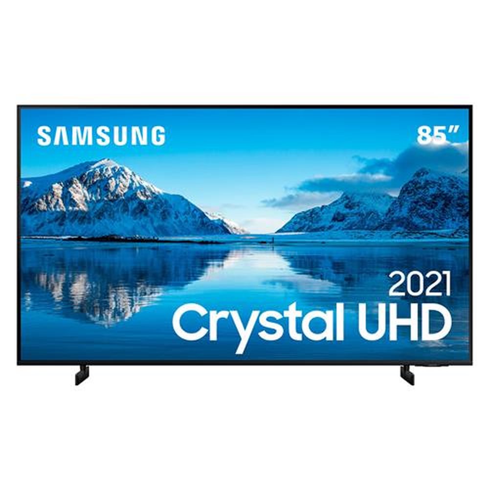 Smart TV 85" Crystal UHD 4K Samsung 85AU8000.