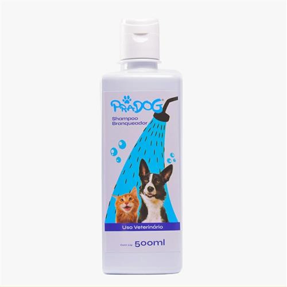 Pradog Shampoo Branqueador 500ml, Montsanto Para Cães E Gatos.