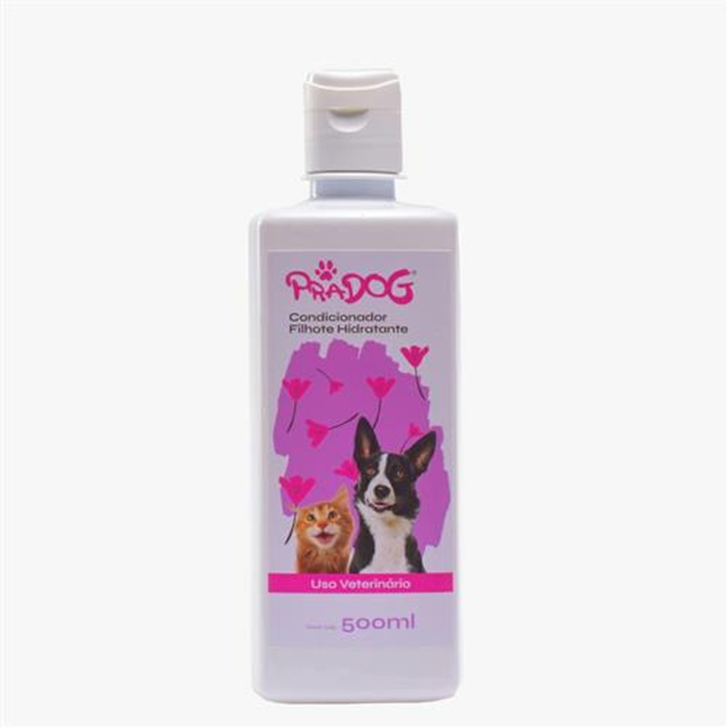 Pradog Condicionador Filhote Hidratante 500ml, Montsanto com Aloe E Vera Para Cães E Gatos.