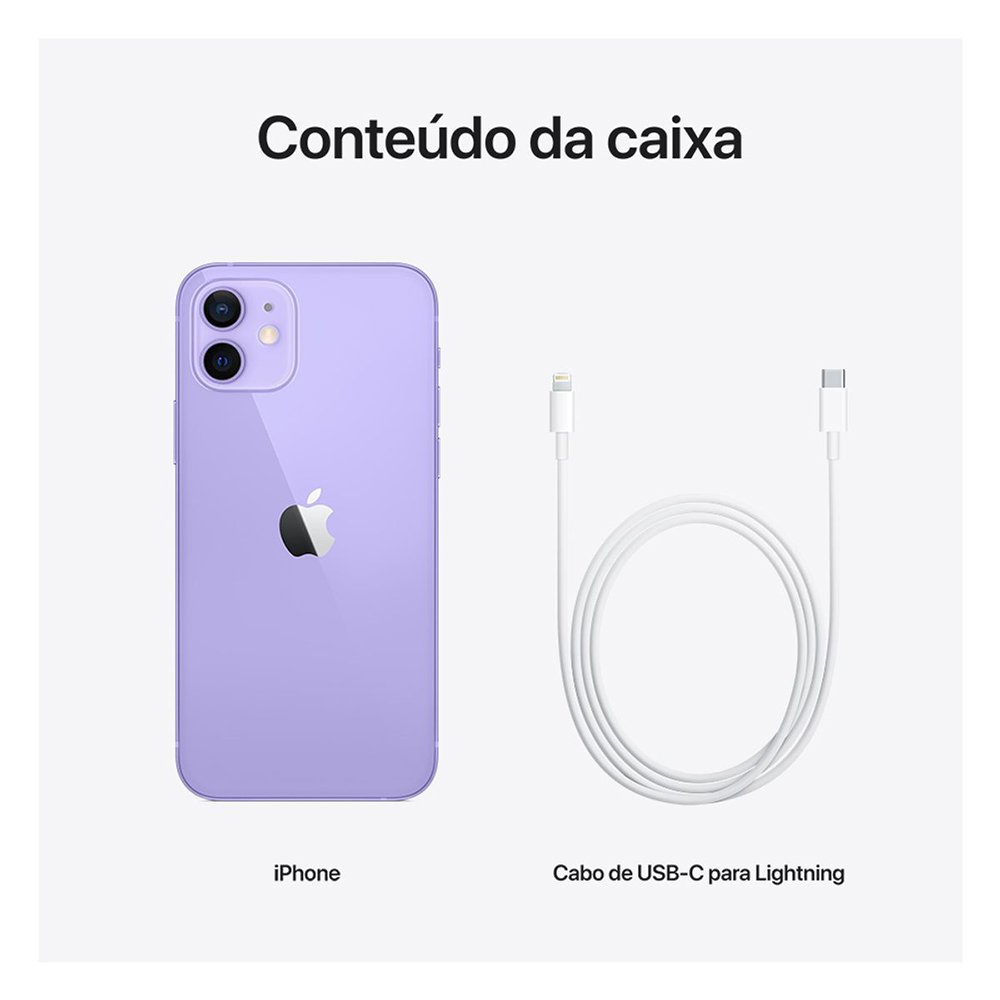 iPhone 12 128GB Apple Roxo Desbloqueado - MJNP3BR/A