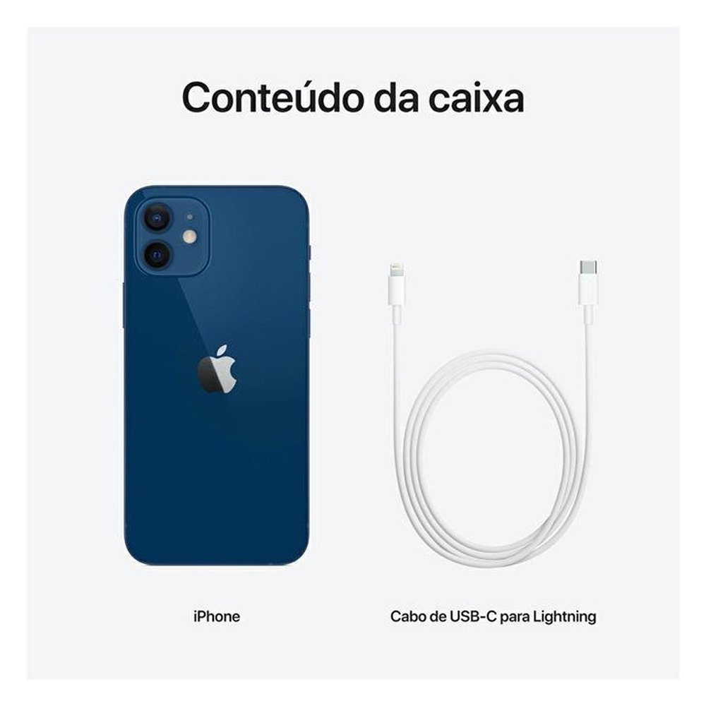iPhone 12 Apple Azul 64GB Desbloqueado - MGJ83BZ/A