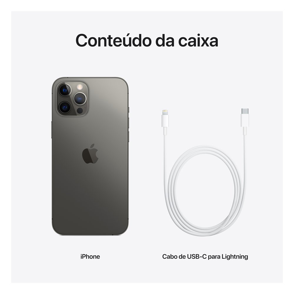 iPhone 12 Pro Max Apple Grafite 128GB Desbloqueado - MGD73BZ/A