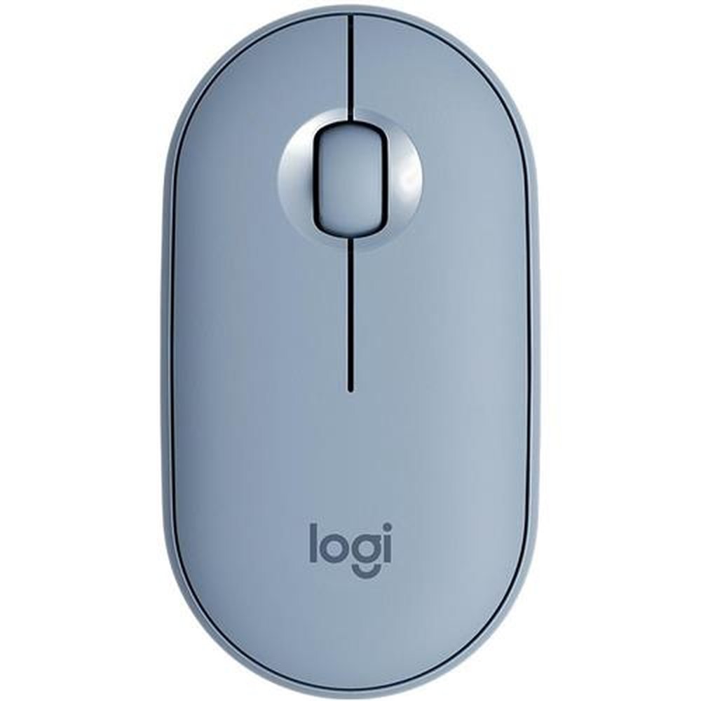 Mouse Sem Fio Logitech Pebble M350, Azul - 910-005773