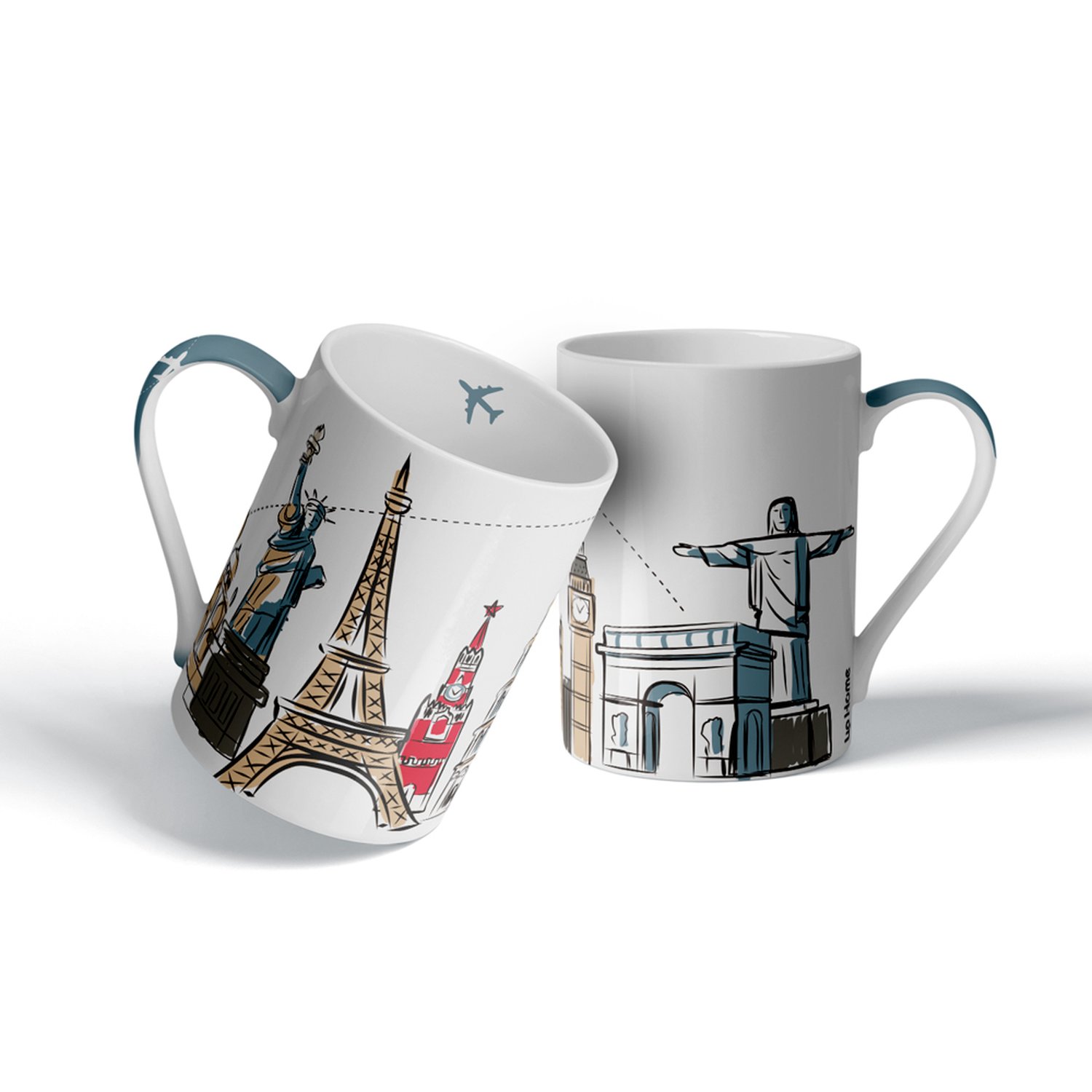 Caneca de Porcelana Viagem 370ml Up Home - UD245
