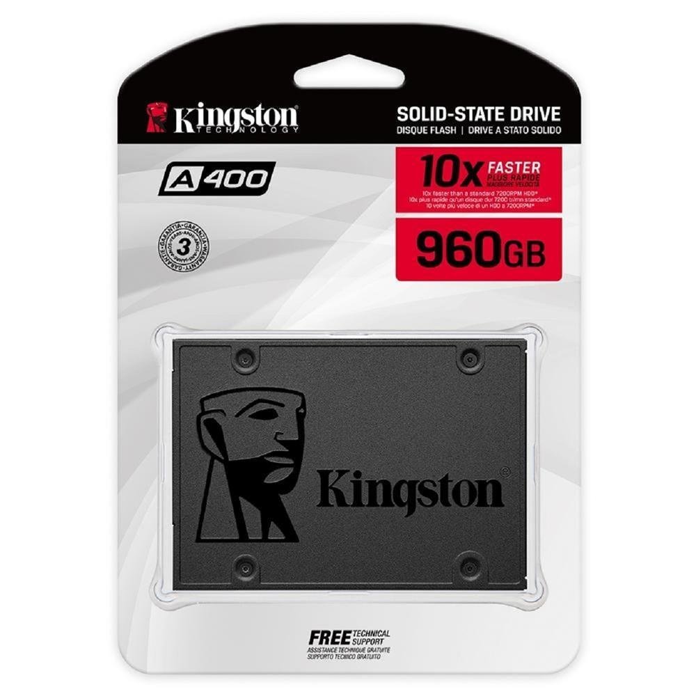 Ssd 960 Gb Kingston A400, Sata 2,5"- Sa400s37/960G