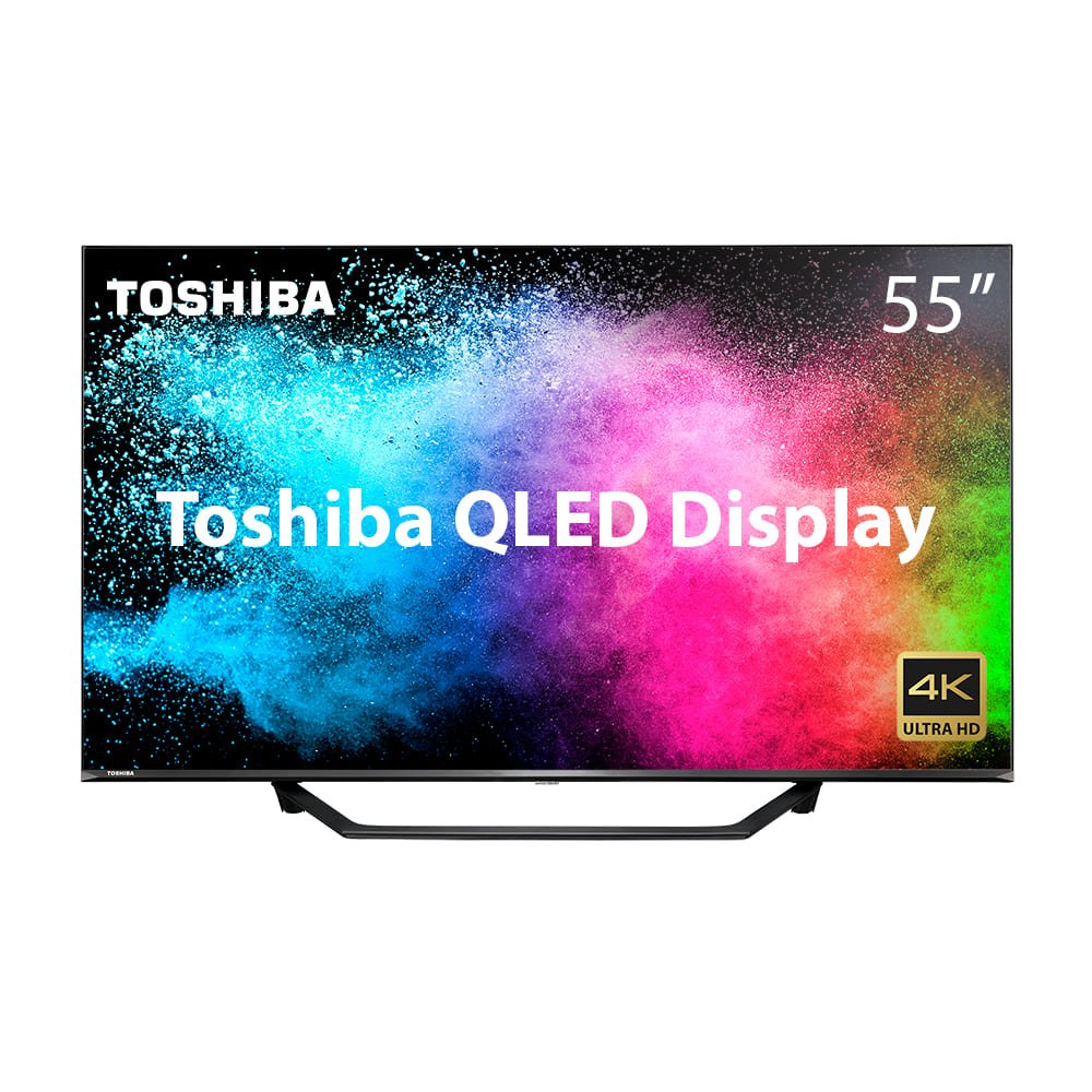 Tela Toshiba Qled Display 55" 55m550kb Quantum Dot 4k Smart Vidaa Hdr - TB001