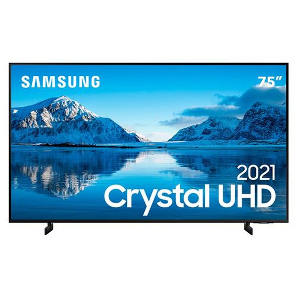 Smart TV 75" Crystal UHD 4K Samsung 75AU8000.