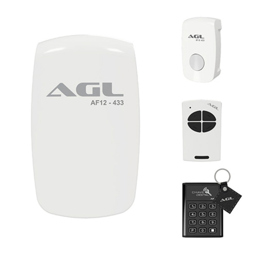 Conjunto Acesso Sem Fio 433 C/ Controle De Acesso Preto