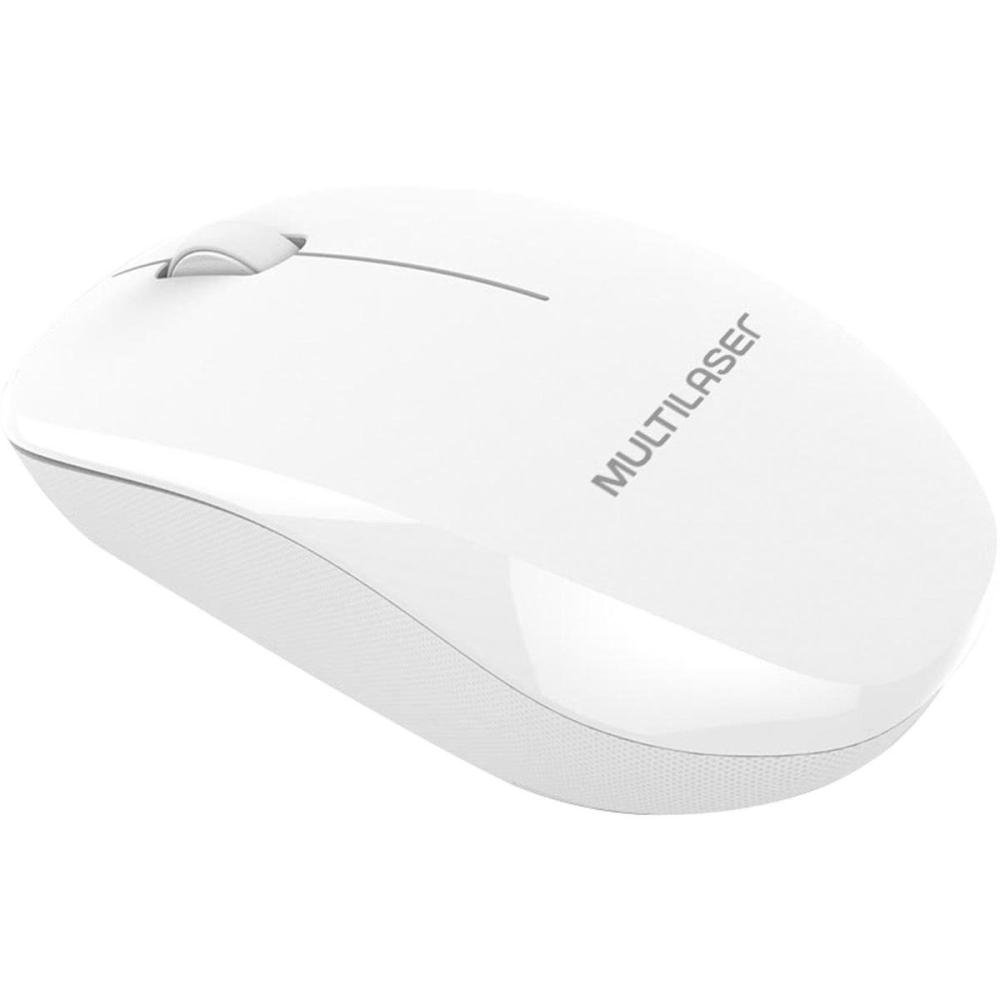Mouse Mo310 Usb sem Fio Branco Multilaser