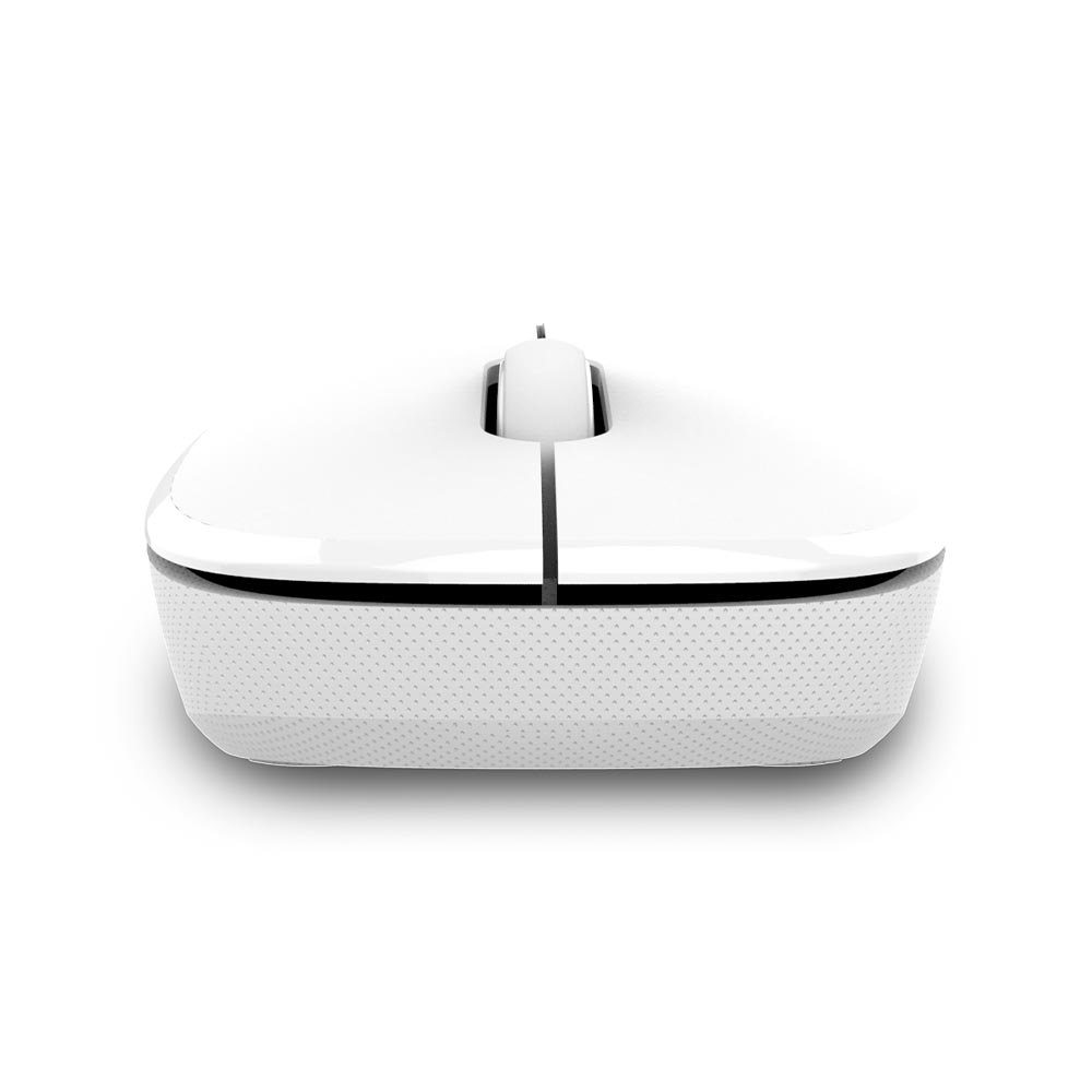 Mouse Sem Fio 2.4 ghz 1200 DPI Branco Usb Power Save Com Pilha Inclusa - MO310