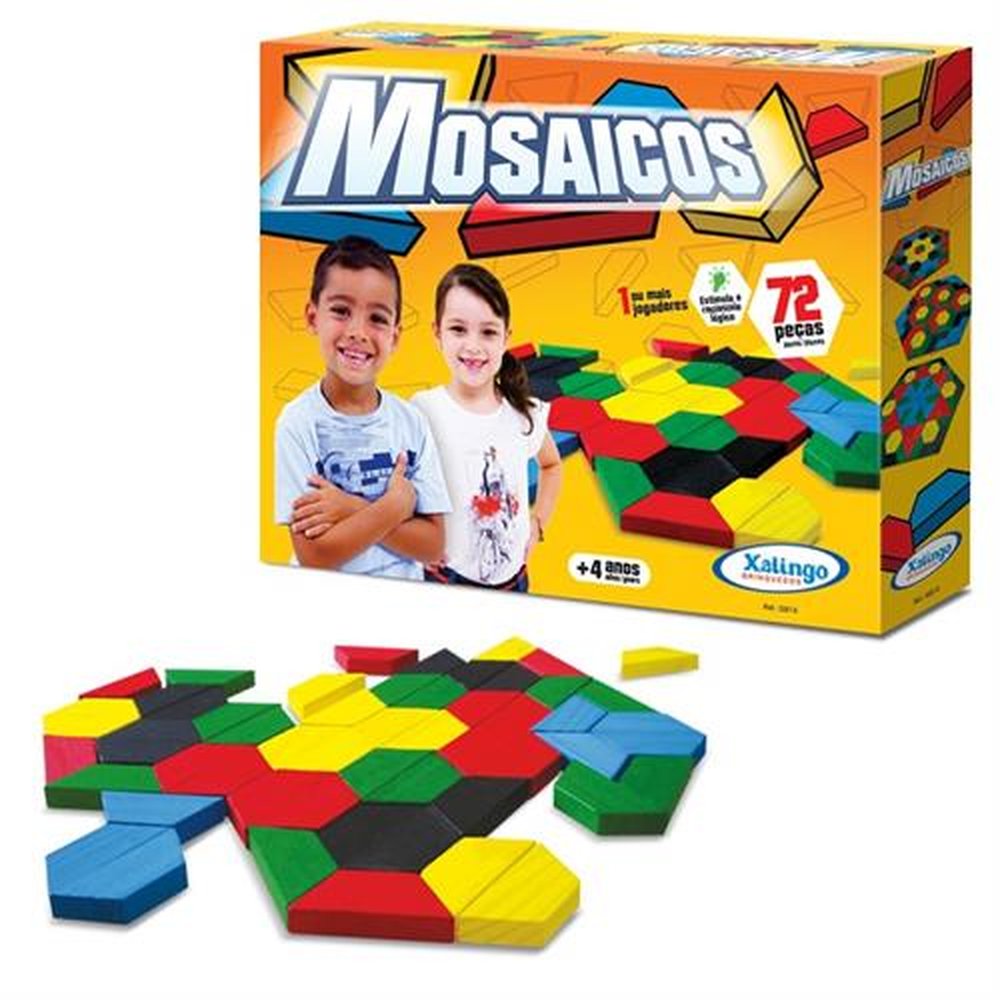 Jogo Mosaico 72 Pecas Xalingo