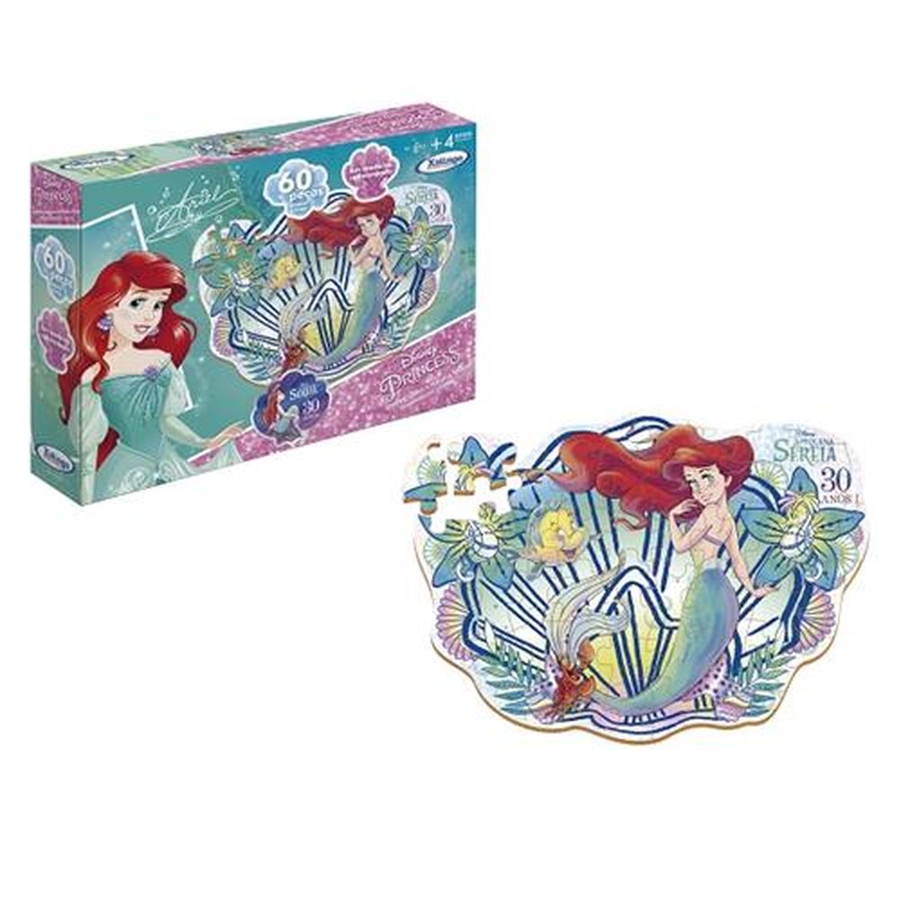Quebra-Cabeca Ariel Disney Xalingo