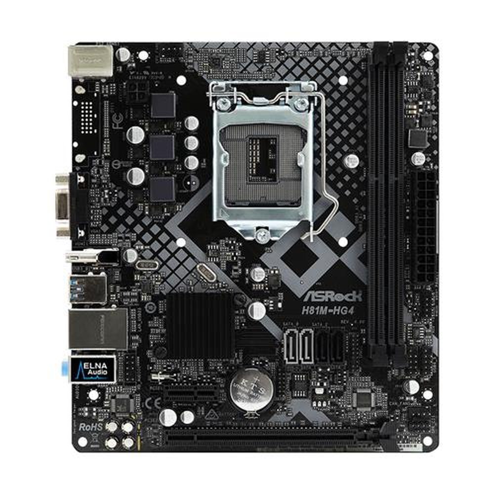 Placa-Mãe AsRock LGA1150 Chipset Intel H81 PCI Express 2.0X16 PCIe 2.0X1 VGA HDMI mATX DDR3L