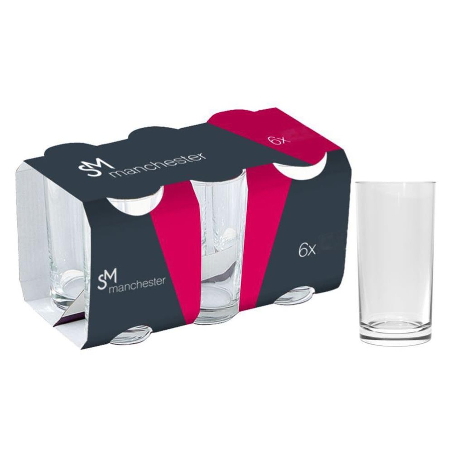 Copo Sm Manchester 300Ml 6 Peças Long Drink
