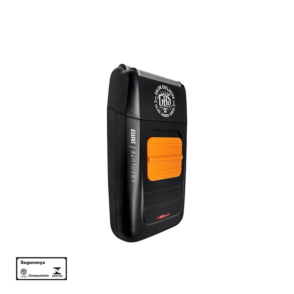 Barbeador Gama Italy Barber Series Absolute Shaver, Preto/Laranja, Bivolt