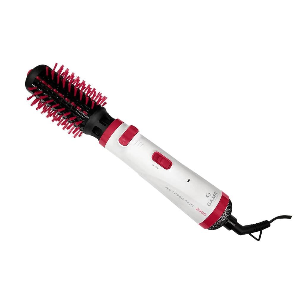 Escova Rotativa Gama New Turbo Plus 2300, 1100W, Branco/Rosa, 220V