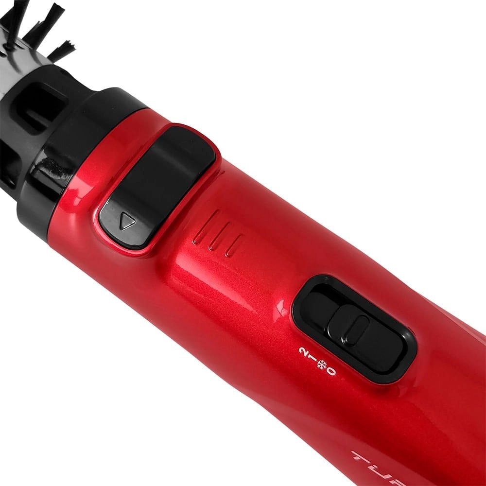 Escova Rotativa Gama Turbo Íon 2600 Rotating Styler, Preto/Vermelho, Bivolt